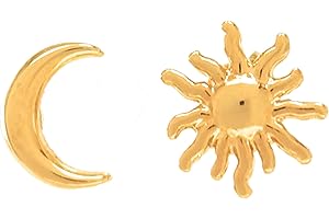 Elegantia Jewelry: Luminous Star and Moon Earrings for Women - The Perfect Celestial Companions!