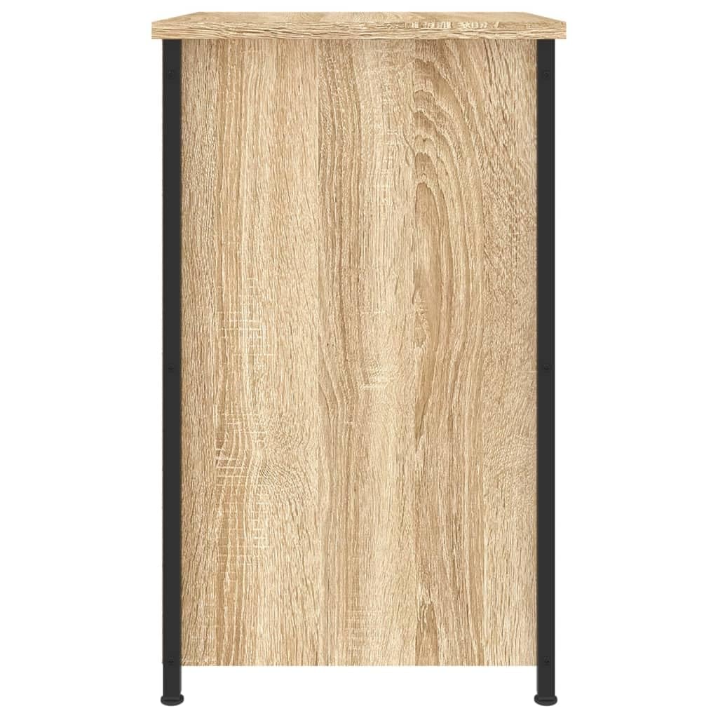vidaXL Mesitas Noche 2 uds Madera ingeniería Roble Sonoma 40x36x60 cm