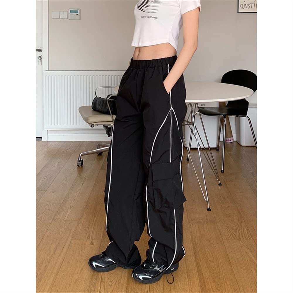 Amazon.co.jp: レディース スタイル パラシュート パンツ Y2K