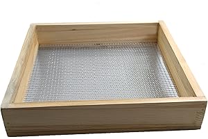 14.96in Wood Soil Sifter & Compost Screen: Multipurpose Garden Sifter