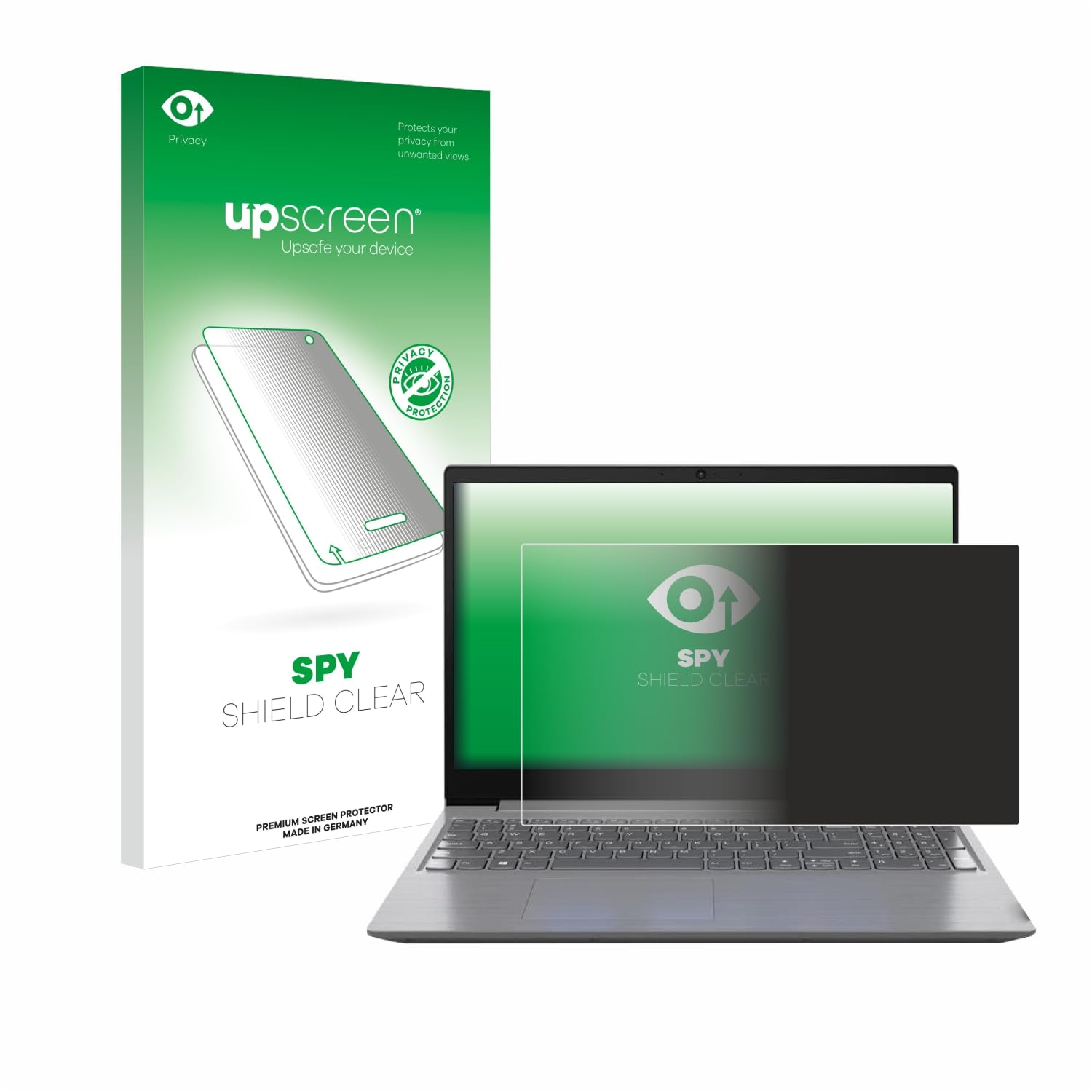 upscreen Pellicola Privacy per Lenovo 15.6" Full-HD Notebook | , Anti-Spy Protezione Schermo Made in Germany, Anti-Spia Privacy Screen Protector Chiara