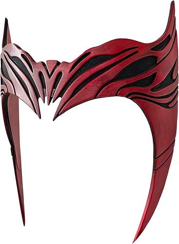 Vista 6 de WandaVision Wanda Maximoff Superwoman Máscara para disfraz de Halloween 2021