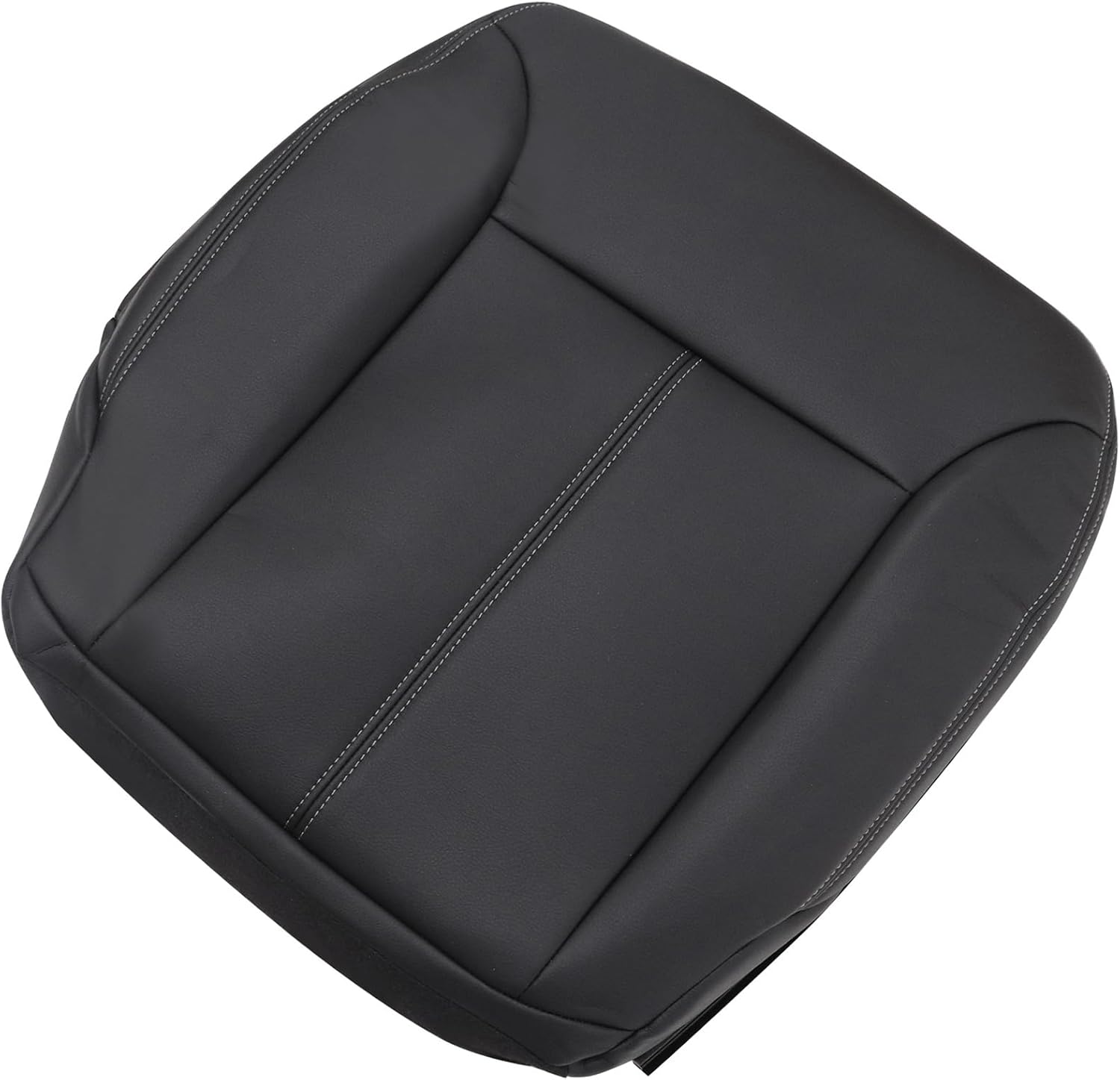 NLQR Front Driver Bottom Replacement Seat Cover Black Microfiber Leather Compatible with Mercedes Benz GL320 GL350 GL450 GL500 GL550 2007-2012