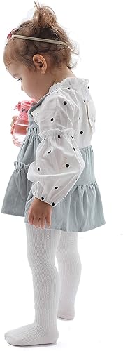 Miniatura 8 de Epeius - Mallas de punto trenzado para bebé, medias de algodón, para recién nacidos, infantes, niñas (36 unidades)