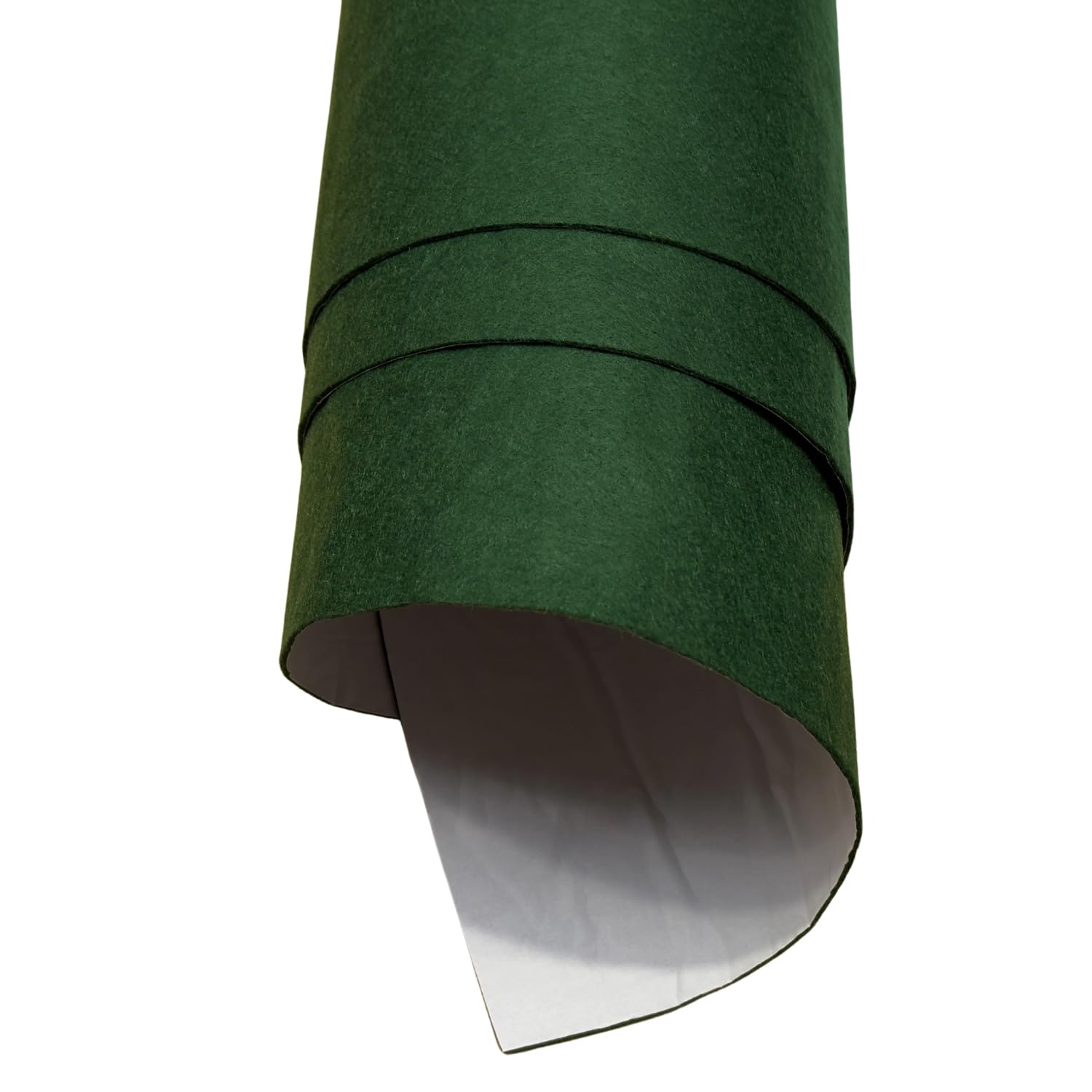 Thefabrictrade Olive Dark Green Sticky Back Felt Fabric – 1 Metre (100Cm X 48Cm), 1.2Mm Thick Self Adhesive Polyester Baize For Diy, Drawer Lining & Crafts