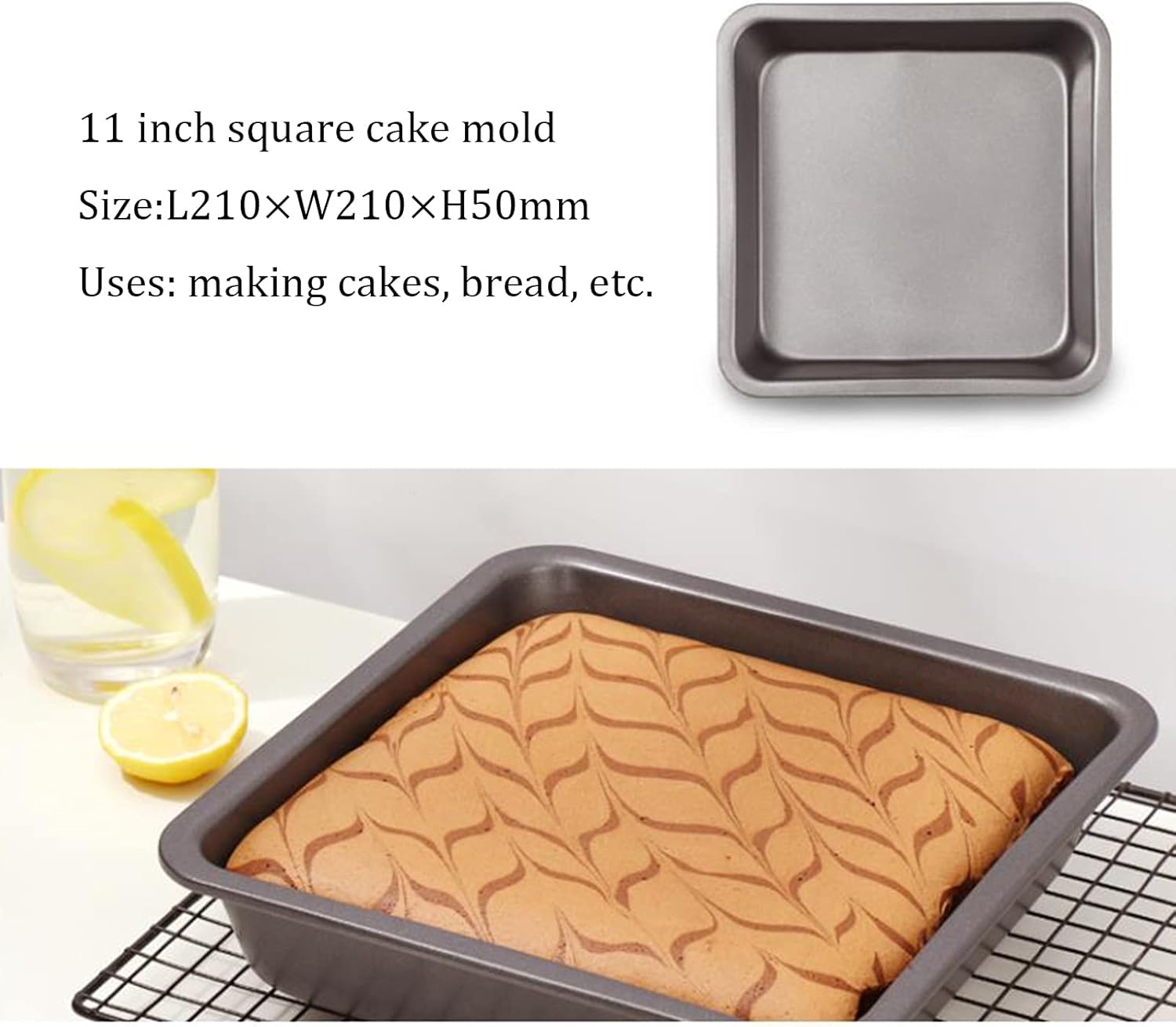 Kitchen Utensils 5-Piece Set Nonstick Baking Set with Baking Cake Pan, Pizza Baking Tray, Cake Pan, Muffin Pan, and Pizza Pan, Bakeware Sets Non Stick