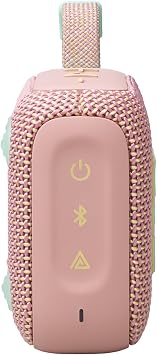 JBL GO 4 Ultra-Portable Bluetooth Speaker with Big JBL Pro Sound and Punchy Bass, PlaytimeBoost, Waterproof Design and 7-Hour Playtime, Pink