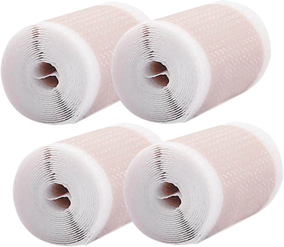 VALICLUD Cuttable Skin Tone Silicone Scar Tape Roll 4x150cm Waterproof Breathable Adhesive Scar Sheets for Face Tattoo Coverup
