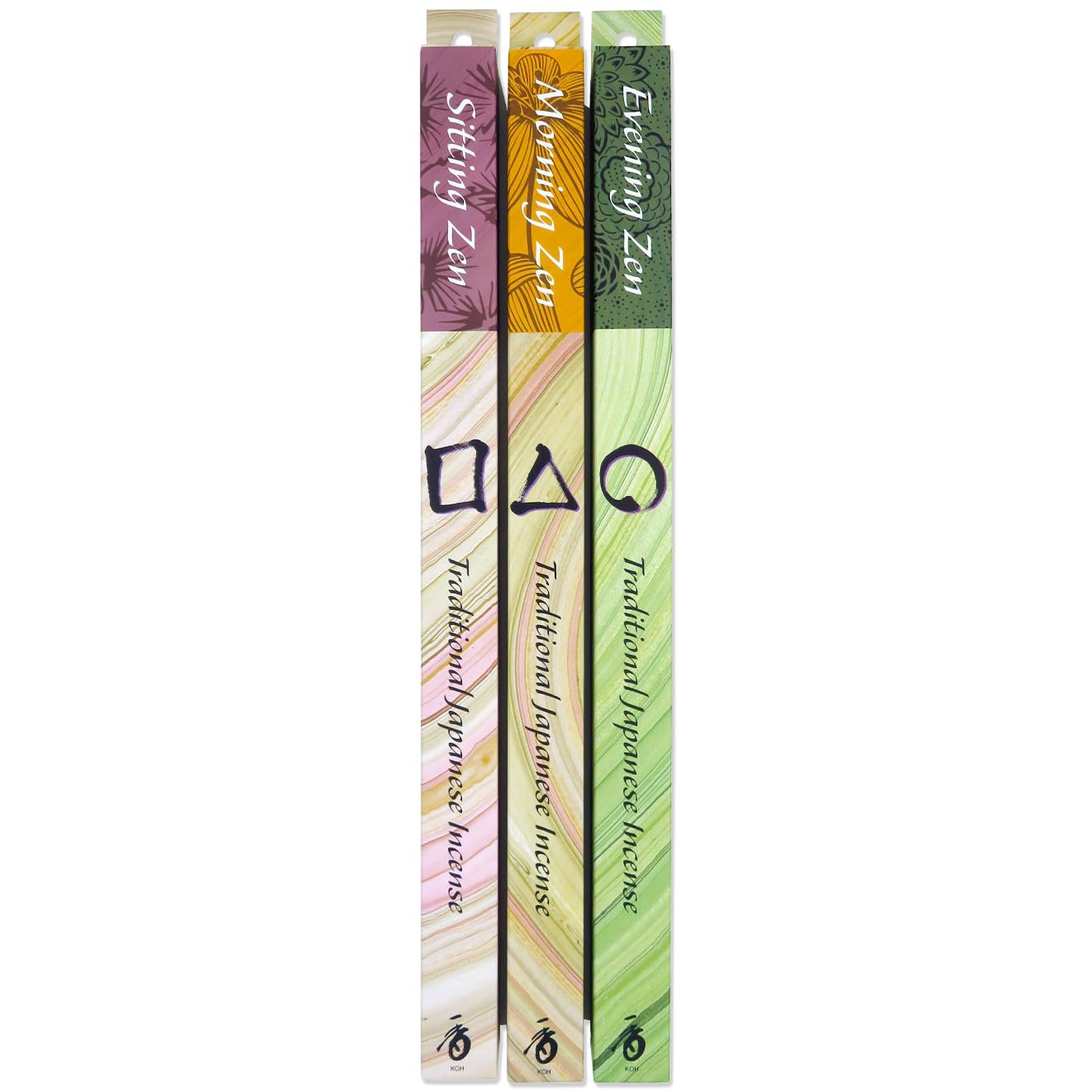 Shoyeido Zen 2 Hour Incense 3 Bundle Assortment - Sitting, Morning, Evening i...