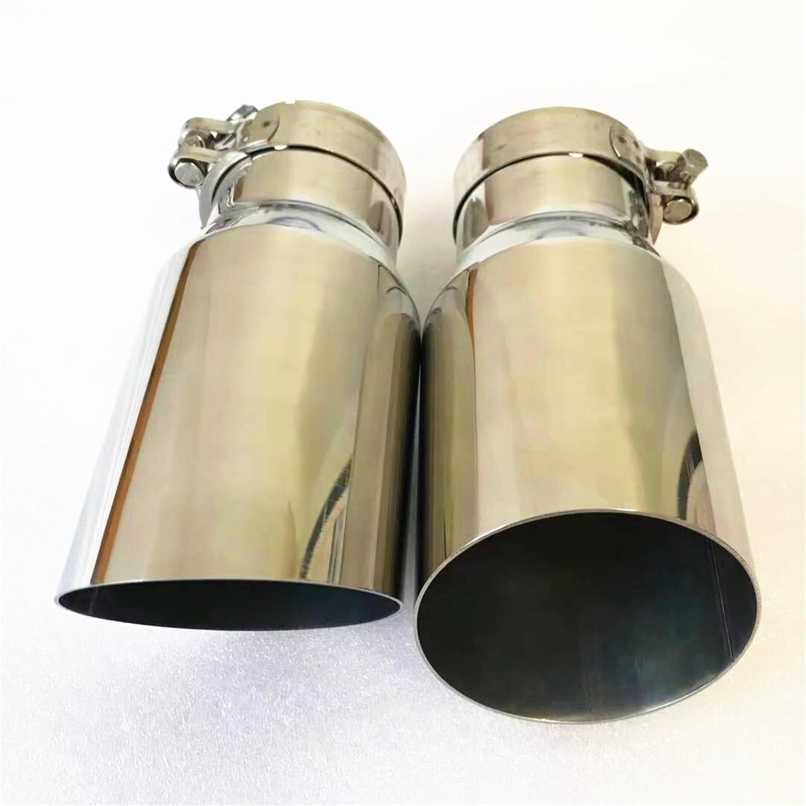 Car Silencer 1 szt. Uniwersalny tłumik rury wydechowej ze stali nierdzewnej 304 modyfikacja akcesoriów samochodowych(54MM IN -101MM OUT)