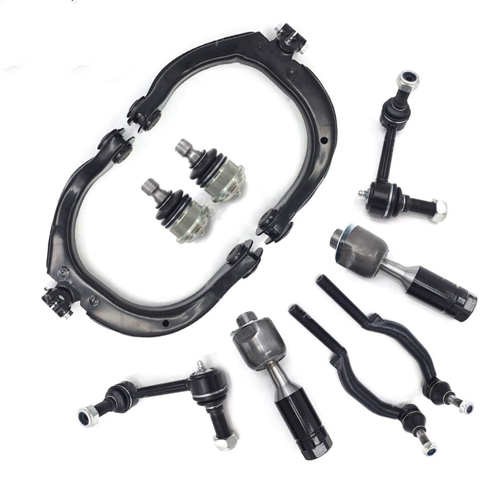 Bras Suspension Auto Compatible avec Buick pour Rainier 2007 2006 2005 2004 25786774 Kit Liaison D'extrémité Barre Stabilisatrice Bras Commande Supérieur Avant Ensemble Suspension Accessoires