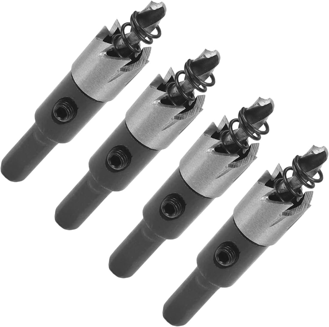 Uptodateproducts 12mm HSS Drill Bit Hole Saw Cutter, Sharp and Durable, for Cutting Holes on Wood, Plastic Sheet, Stainless Steel, Iron, Aluminum Plate 4Pcs-image-48