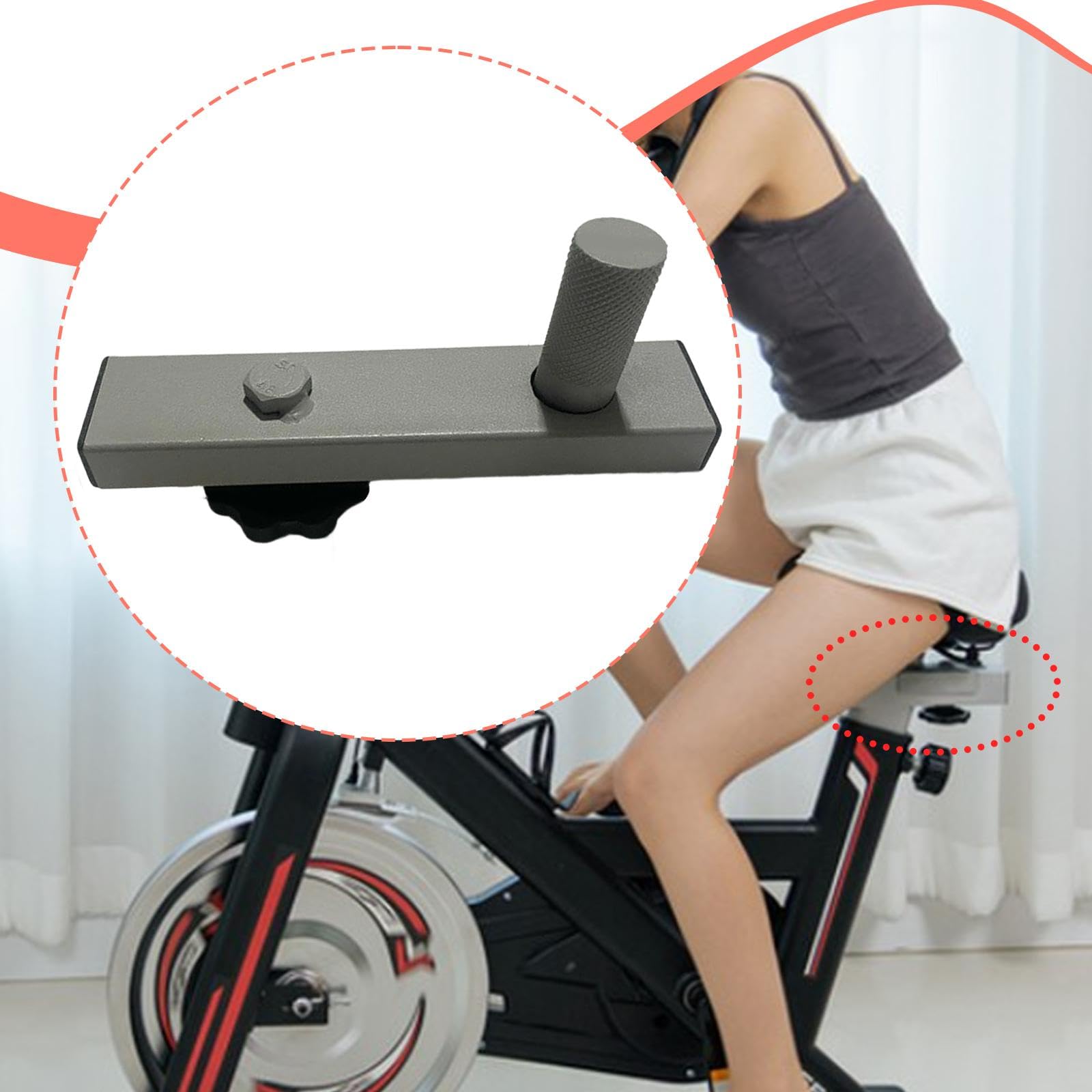 Oshhni Bloque Deslizante para Asiento de Bicicleta de, Gris, Accesorio preciso, repuestos, Deslizador Profesional para sillín de Bicicleta de