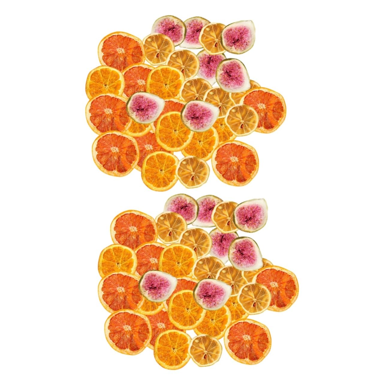 LABRIMP 2stücke Deko-Frucht-scheiben Für Kreative Bastelprojekte Getrocknete Zitronen Und Orangenscheiben Für Kuchen Und Festtagsdekorationen Für Weihnachten Und Partys