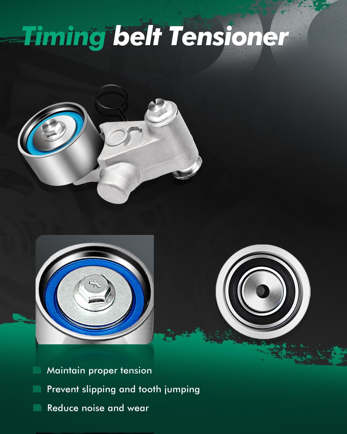 SCITOO Timing Belt Water Pump Oil Seals Kit Fits 2000-2006 2.5L Subaru Legacy Outback Baja Non-Turbo H4 SOHC EJ25 TBK307
