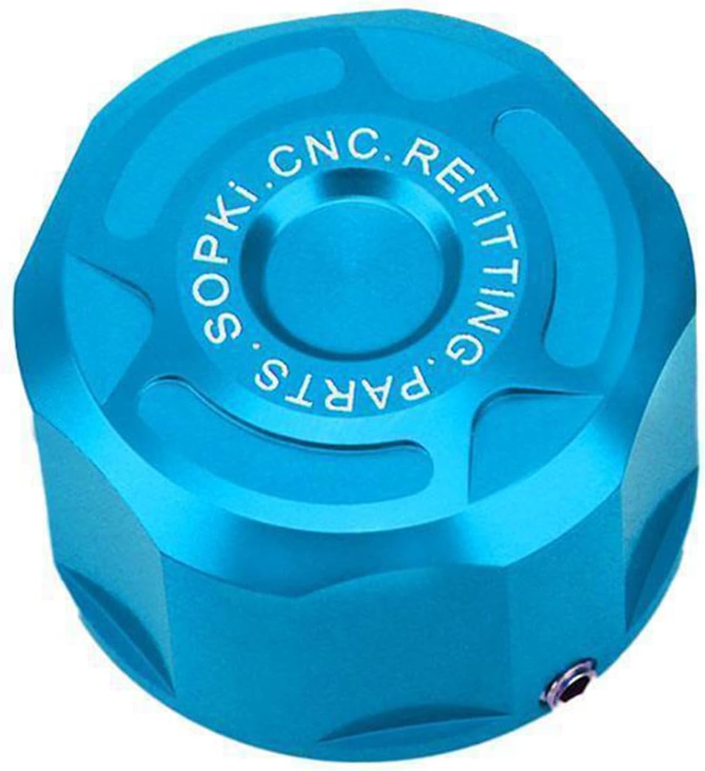 Anti-Thief Auxiliary Cooling Liquid Tank Cap Compatible with CFMOTO 675SS/675NK 2025,Aluminum Alloy,CNC-machined,Anodized Finish,Blue,CFMOTO 675SS Accessories,CFMOTO 675NK Accessories