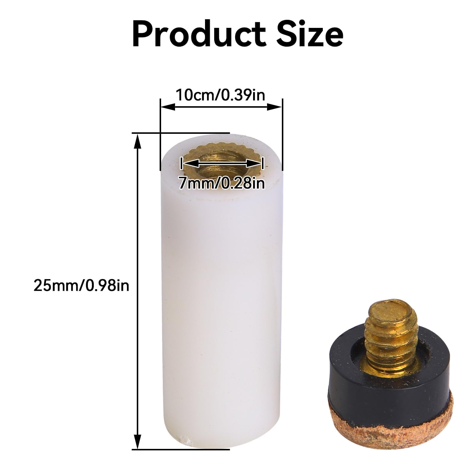 Agatige Punte per Stecche da Biliardo 10-13 mm, 10 Pezzi Ricambio a Vite