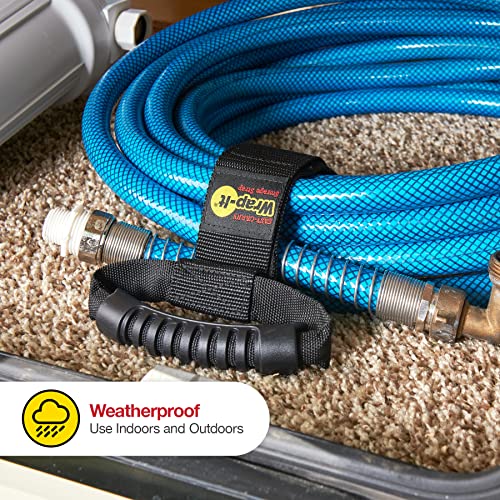 Easy-Carry Wrap-It Storage Straps - 17" (2-Pack) – Heavy-Duty Hook And Loop Cord Carrying Strap, Hanger, And Organizer With Handle For Pool Hoses, Garden Hoses, Cables, And Dad Gift Ideas #TOP3