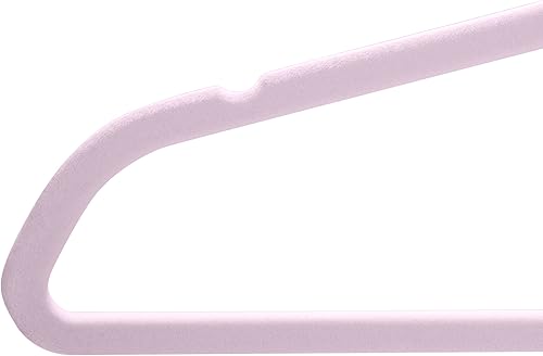 Miniatura 5 de Simplify Paquete de 25 perchas de terciopelo para niños, delgadas, diseño antideslizante, ahorro de espacio, ropa para niños, camisas, pantalones,