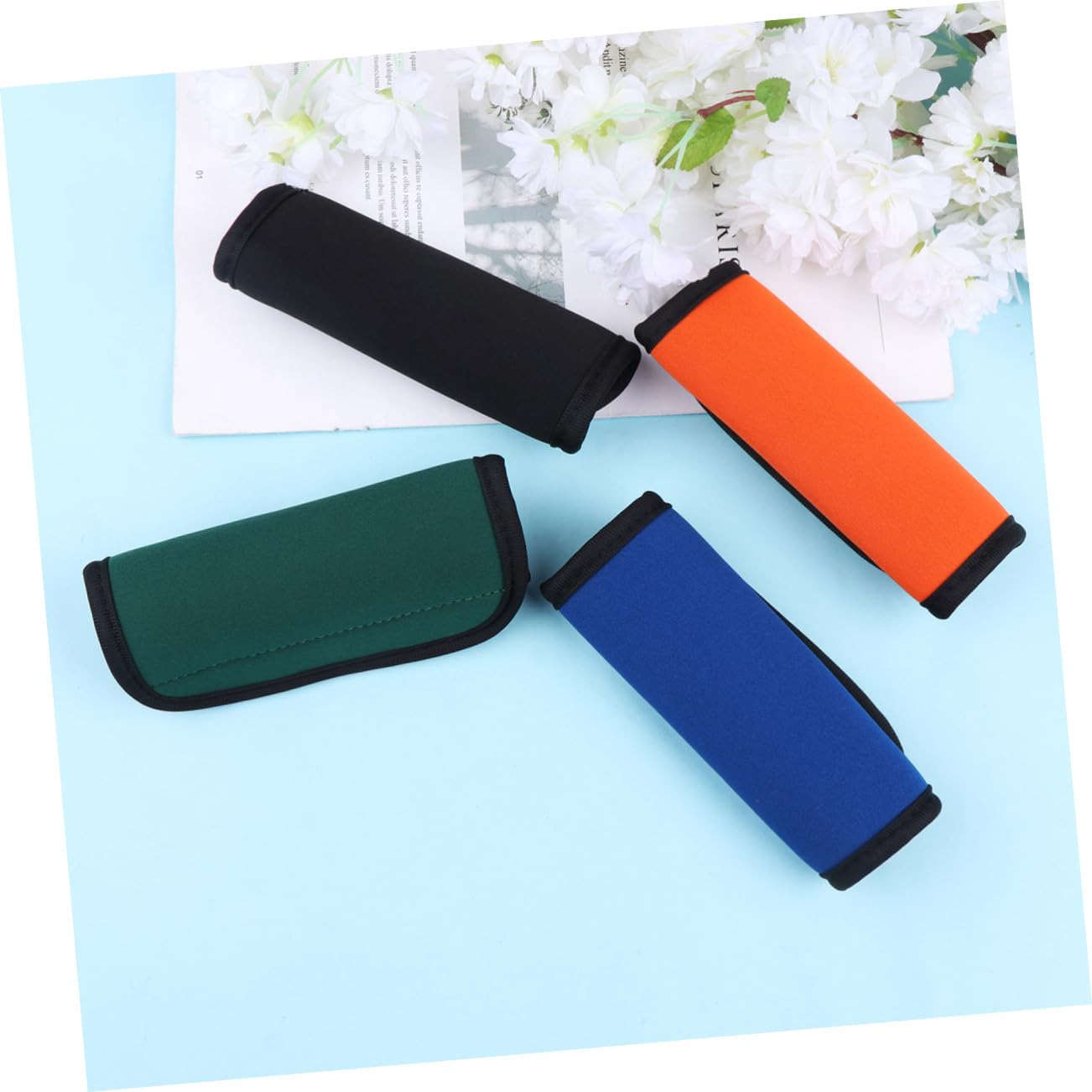 Didiseaon 12piezas Fundas De Neopreno para Asas De Equipaje Cubiertas para Maletas Trolley Accesorios De Viaje Prácticos y Coloridos