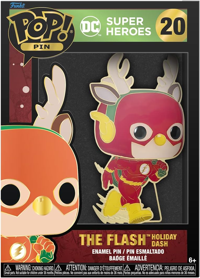 Funko Pop! Pin: DC Super Heroes Holiday - The Flash Holiday Dash