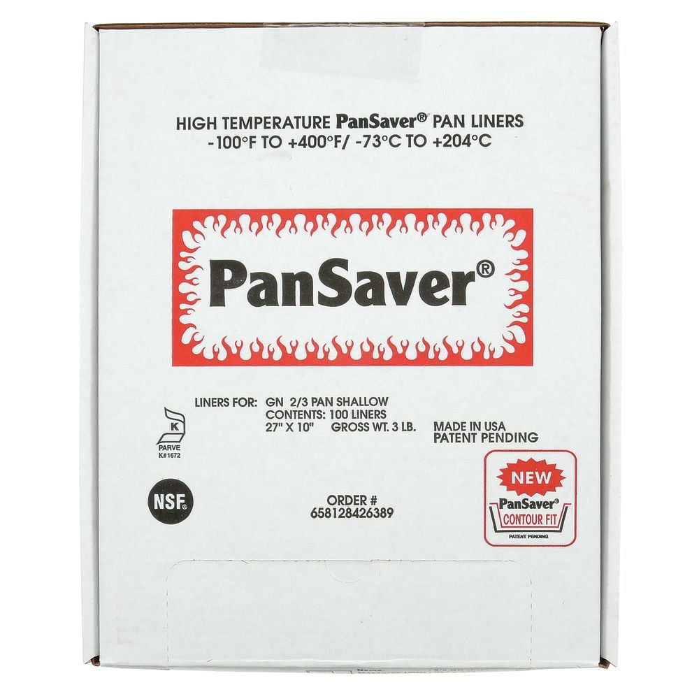 PanSaver Monolyn 1/2 Size Long Steam Table Pan Liner Clear Plastic - 2 1/2"D 100 Per Case by HUBERT – 2 1/2"D, Plastic, Pack of 100, Model 658128426389