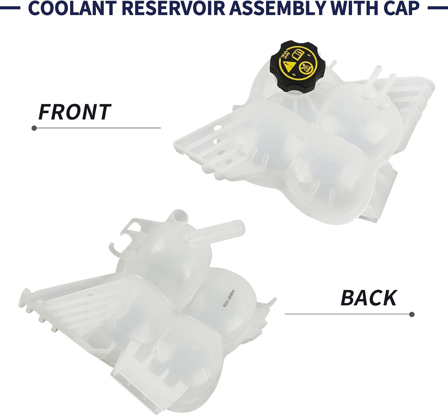 84388367 Engine Coolant Overflow Recovery Reservoir Tank with Cap Compatible with Chevrolet Colorado 2015-2022, for GMC Canyon 2015-2022 Coolant Reservoir Assembly With Cap, Repalce 23144522