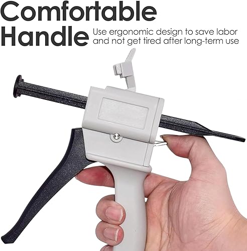 Miniatura 6 de Pistola dispensadora, pistola de pegamento epoxi, pistola dispensadora de mezcla de impresión aplicada a tubo de plástico AB (1.7 fl oz con