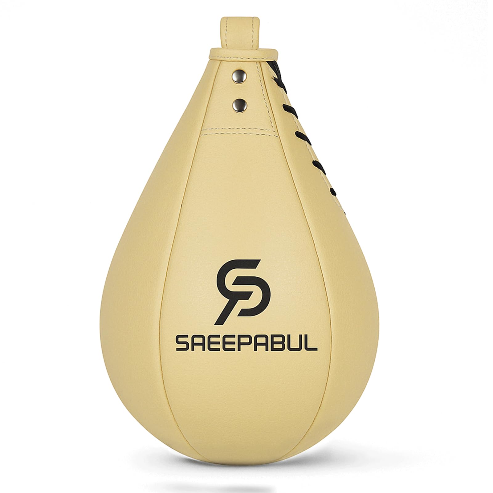 SAEEPABUL Speed Bag,Speed Bag for Boxing,PU Leather Reflex Training Pear Shaped Punching Bag,Fast Reaction Skills Development Perfect for Kids Teens