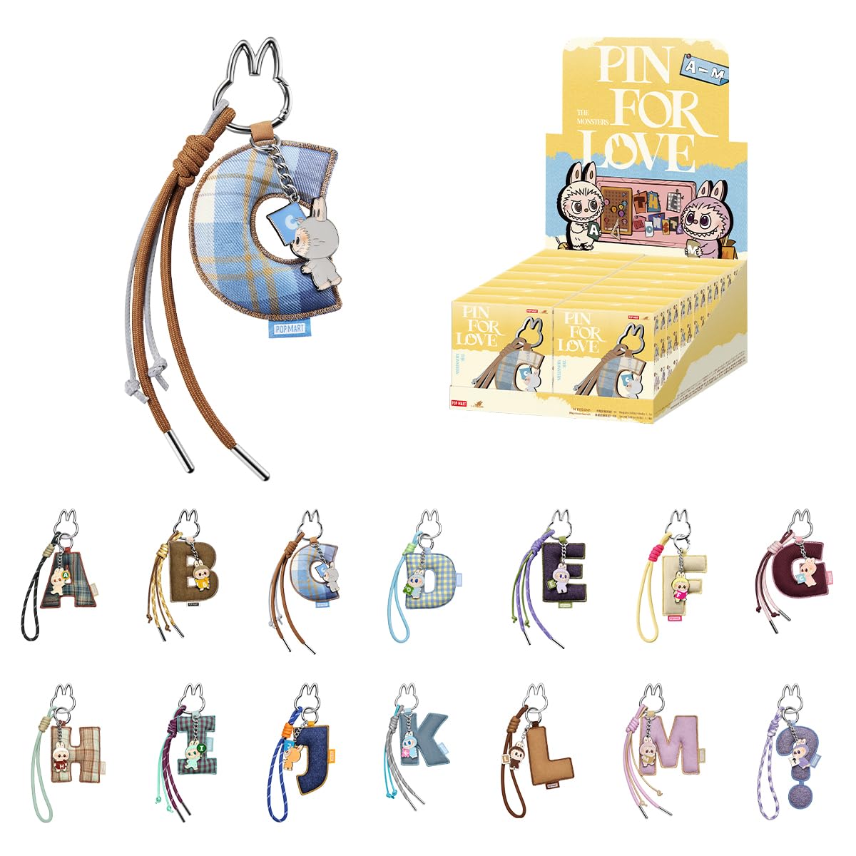 イニシャル ラブブ アソートボックス ぬいぐるみ ペンダント (A-M) Amazon.co.jp: 【POP MART 公式ストア】THE MONSTERS PIN FOR LOVE
