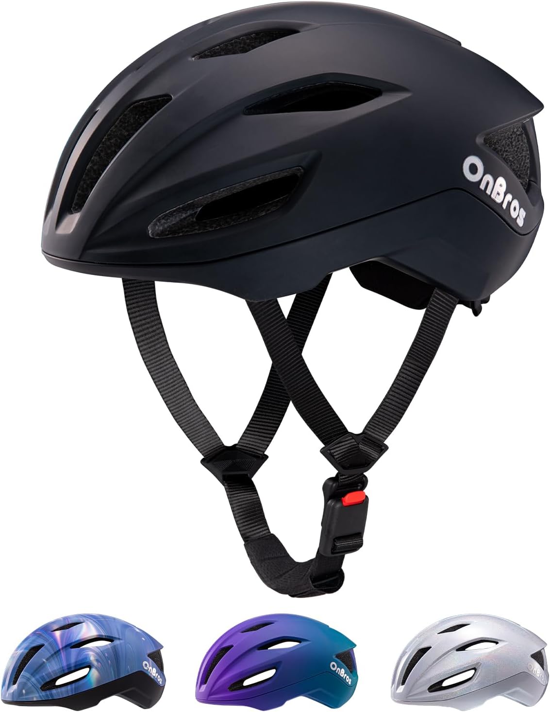 Adult Cycling Bike Helmet, OnBros Lightweight Unisex Bicycling Helmets for Men and Women, Adjustable Fit CPSC Certified Bicycle Helmet