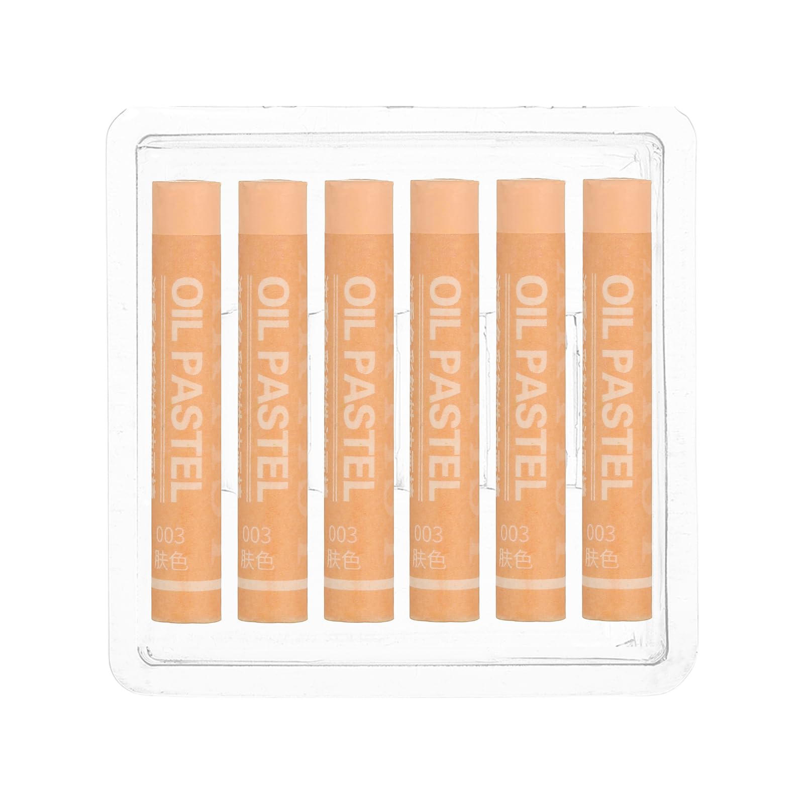PATIKIL Skin Color Oil Pastels, 6Pcs Soft Oil Crayons Creamy Pastels Stick Art Supplies for Art Painting Drawing Blending Graffiti for Drawing Beginners Artists