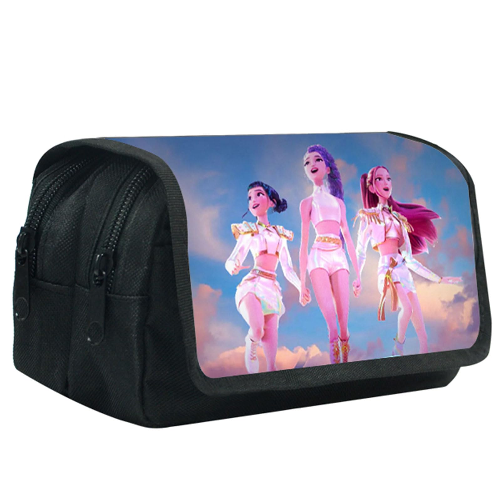 Trousse Scolaire Cartoon Grande Capacité Double Fermeture Éclair pour Enfants