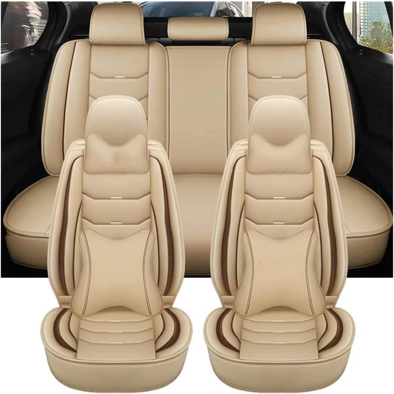 Ensemble de housses de siège auto finition premium pour Elantra - 8
