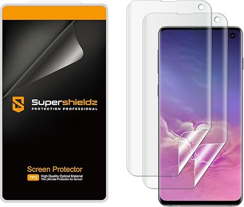 Supershieldz Protector de pantalla diseñado para Samsung Galaxy S10, (cobertura completa), protector transparente de alta definición (TPU)