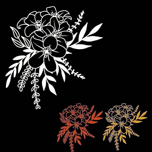 Miniatura 9 de Troqueles de flores para hacer tarjetas, troqueles de metal, plantillas de corte de flores, plantillas de corte de flores, álbum de recortes, álbum