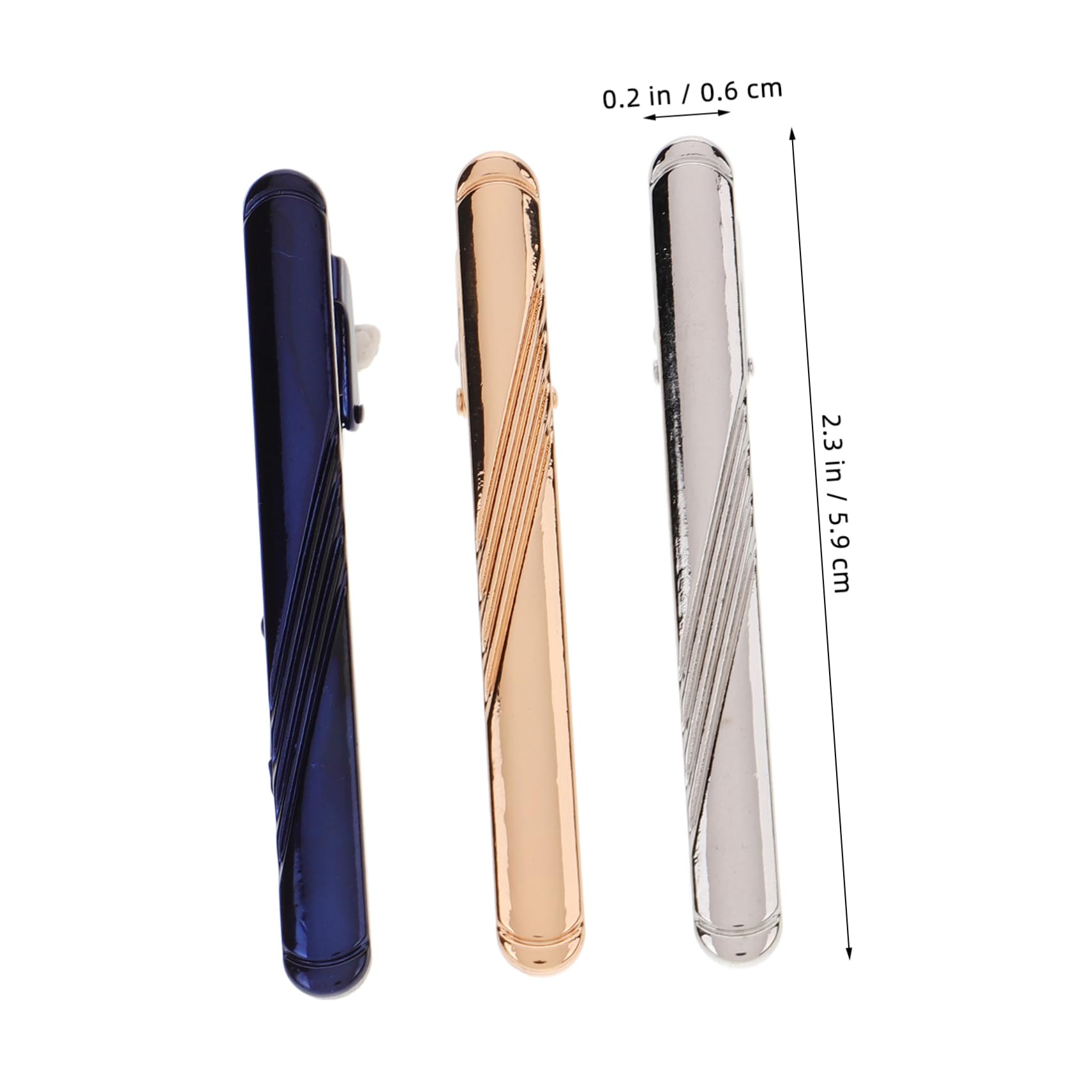 FOMIYES 3pcs Tie Clip for Men Stylish Pinch Clips Durable Design for Weddings Business and Anniversaries Elevate Your Wardrobe