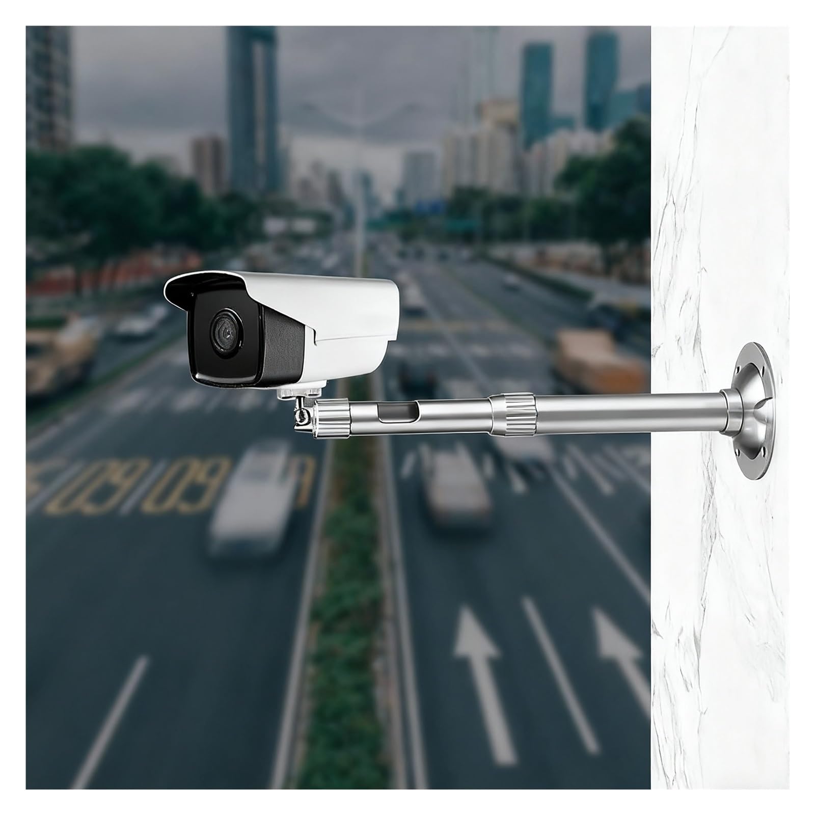 Este Soporte de Pared para cámara, Soporte de Techo telescópico de aleación de Aluminio para Sistema de vigilancia del hogar