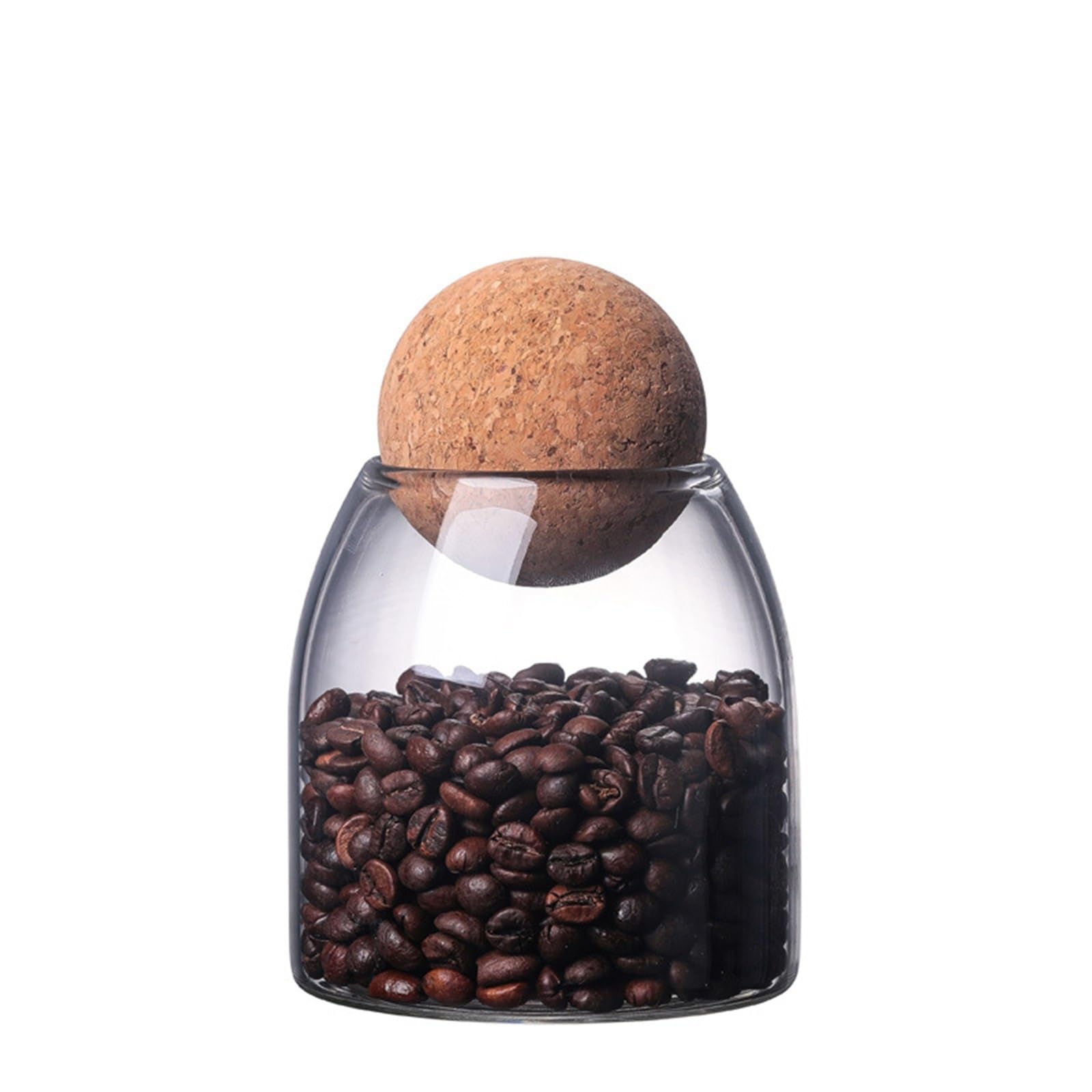 JINGYAN Storage Jars Sealed Jar Storage Tanks For Coffee Cereals Candy Bean Nut Can With Ball Grain Bottle Container(Small)