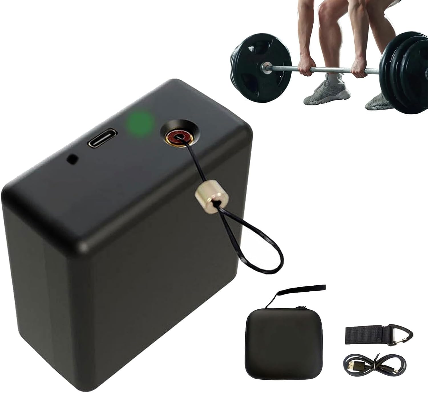 Portable Velocity Based Training Tool,Speed & Strength Vbt Linear Encoder Position Transducers with App Control,±1mm Precision & Realtime Training Data Tracking,for Strength Training Analysis