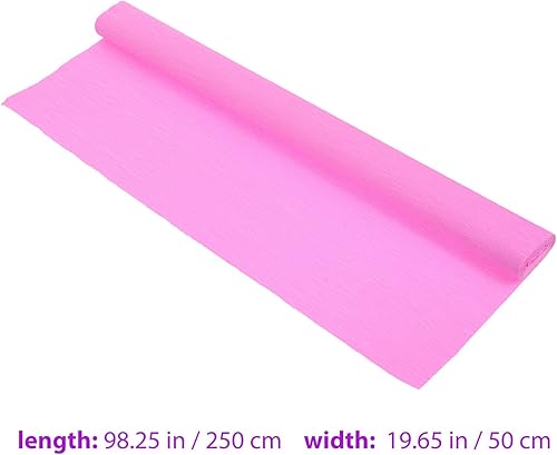 Miniatura 2 de Papel crepé doblez rollo de papel crepé rosa italiano hojas de papel crepé papel de regalo para obras de arte floral, bricolaje fabricación de