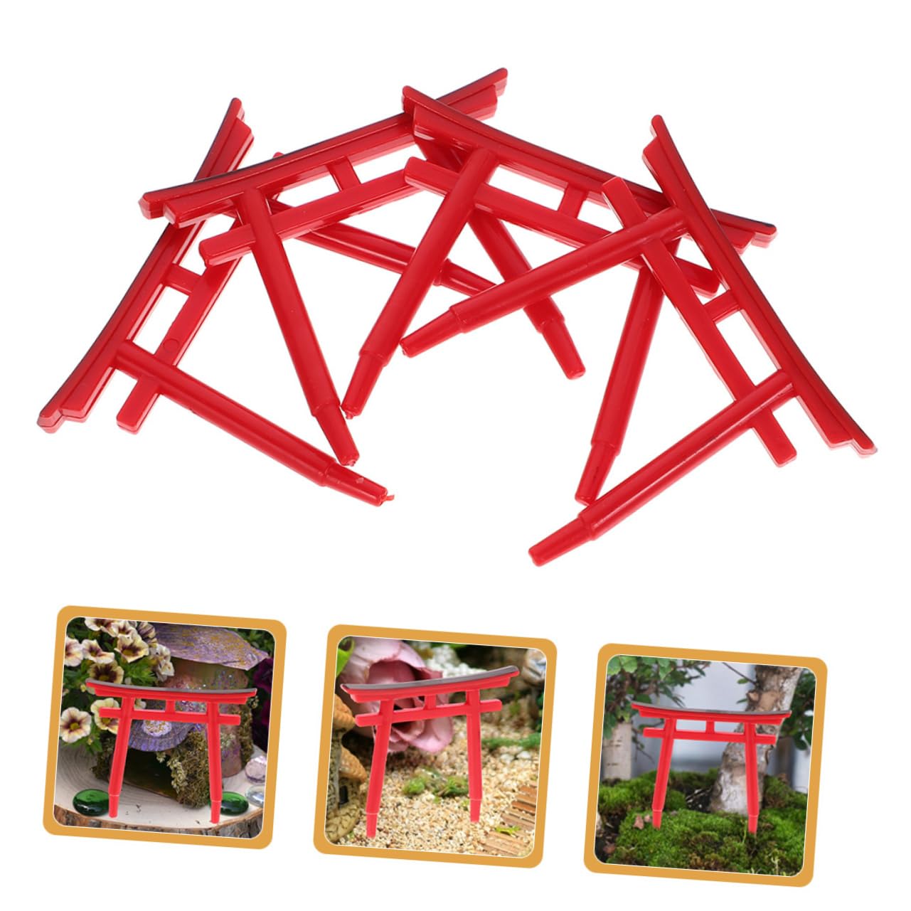 Hemobllo 32pezzi Torii Gate Landscape Aquarium Decoration Accessori Per Acquario Con Ornamenti Antichi Per Giardino e Terrario Miniatura Per Decorare Pesce e Fondale