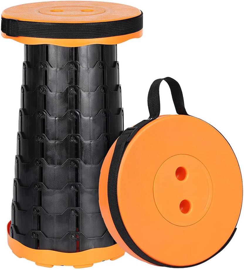 Collapsible Telescoping Portable Stool for Adults, Camping