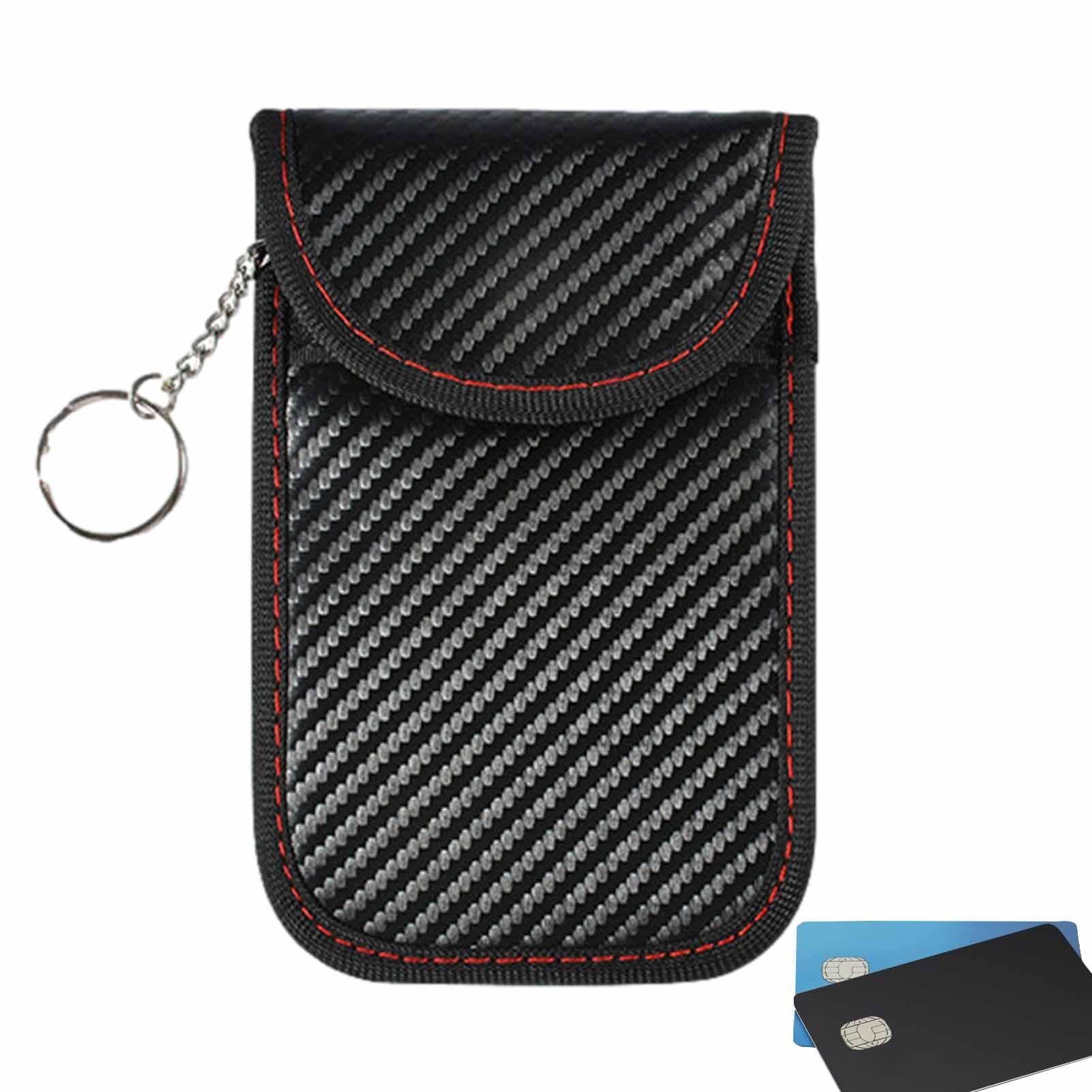 Sakamura Car Key Security, Double Sided Key Bag, Key Fob Protector, Anti-Theft Pouch, Anti-Hacking Case Blocker, RFID Signal Blocking Bag For Car Key