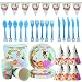 Hilloly 77 pcs Jungle Animal Party Supplies Vajilla, Accesorios para Fiesta Artículos de Decoración de Celebración Temática de Animales Set, Incluyendo Platos, Vasos, Manteles, Niños Cumpleaños
