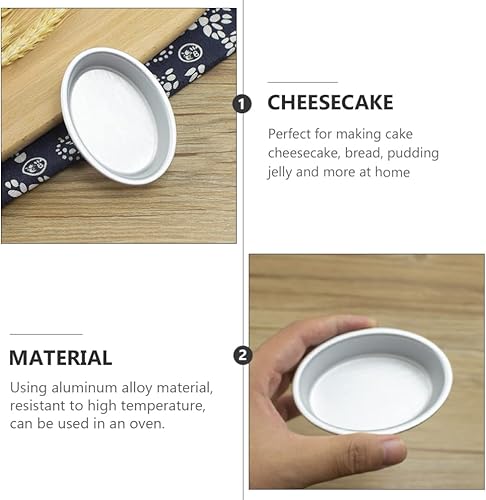 Miniatura 6 de DOITOOL 6 moldes ovalados para tartas de queso, moldes antiadherentes para pan, molde para pan, molde para pan de pastel de carne, molde para