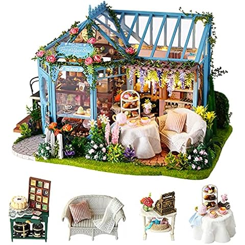 Cuteroom DIY Mini Dollhouse Kit with Music Box Cover