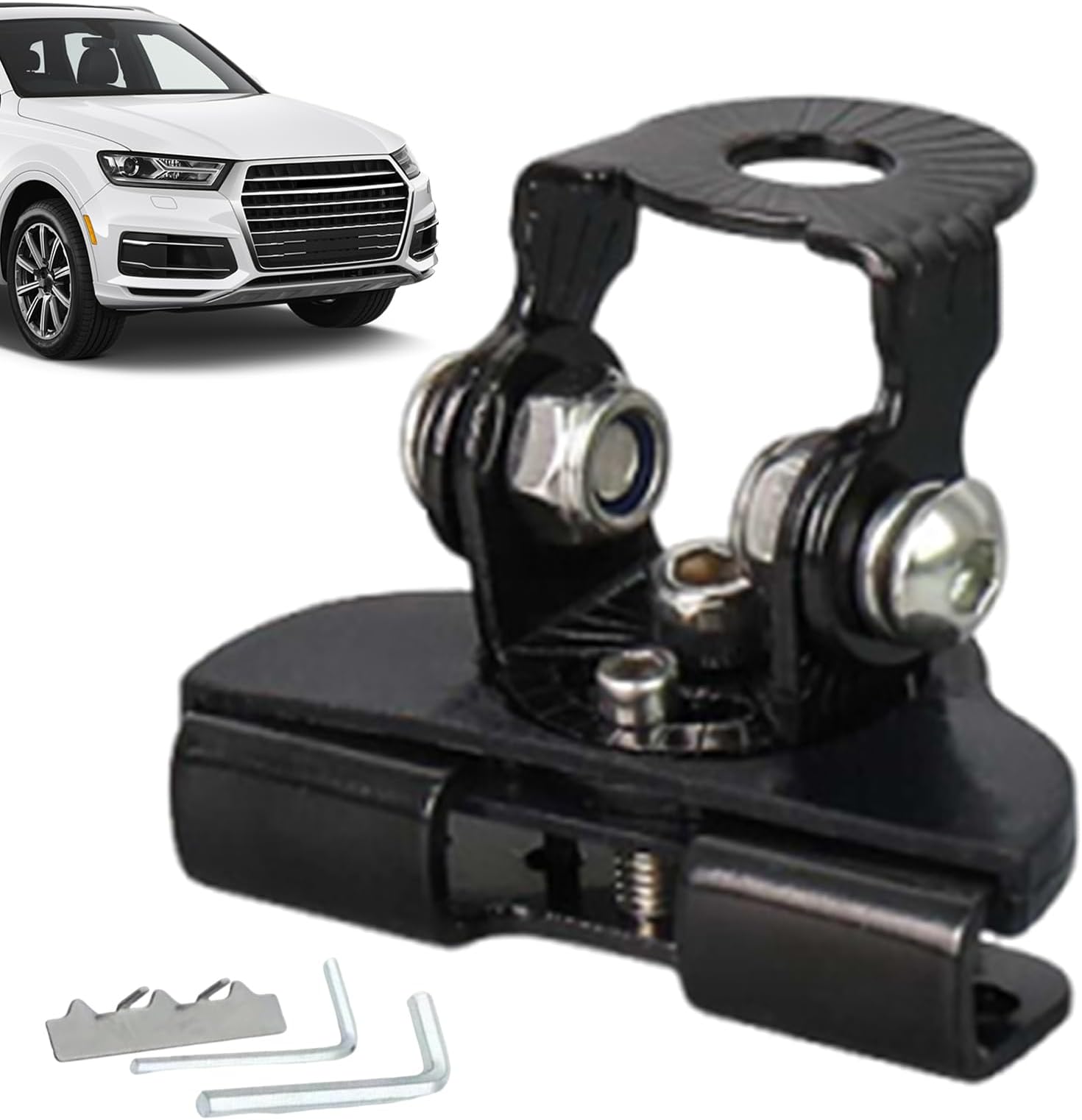 Light Bar Mounting Brackets, Adjustable Hood Lamp Mount, Bar Fixing Clamps, Heavy-Duty All Holder for Car, Vehicle, Truck, SUV, Road, Bumper, Work Lights Installation