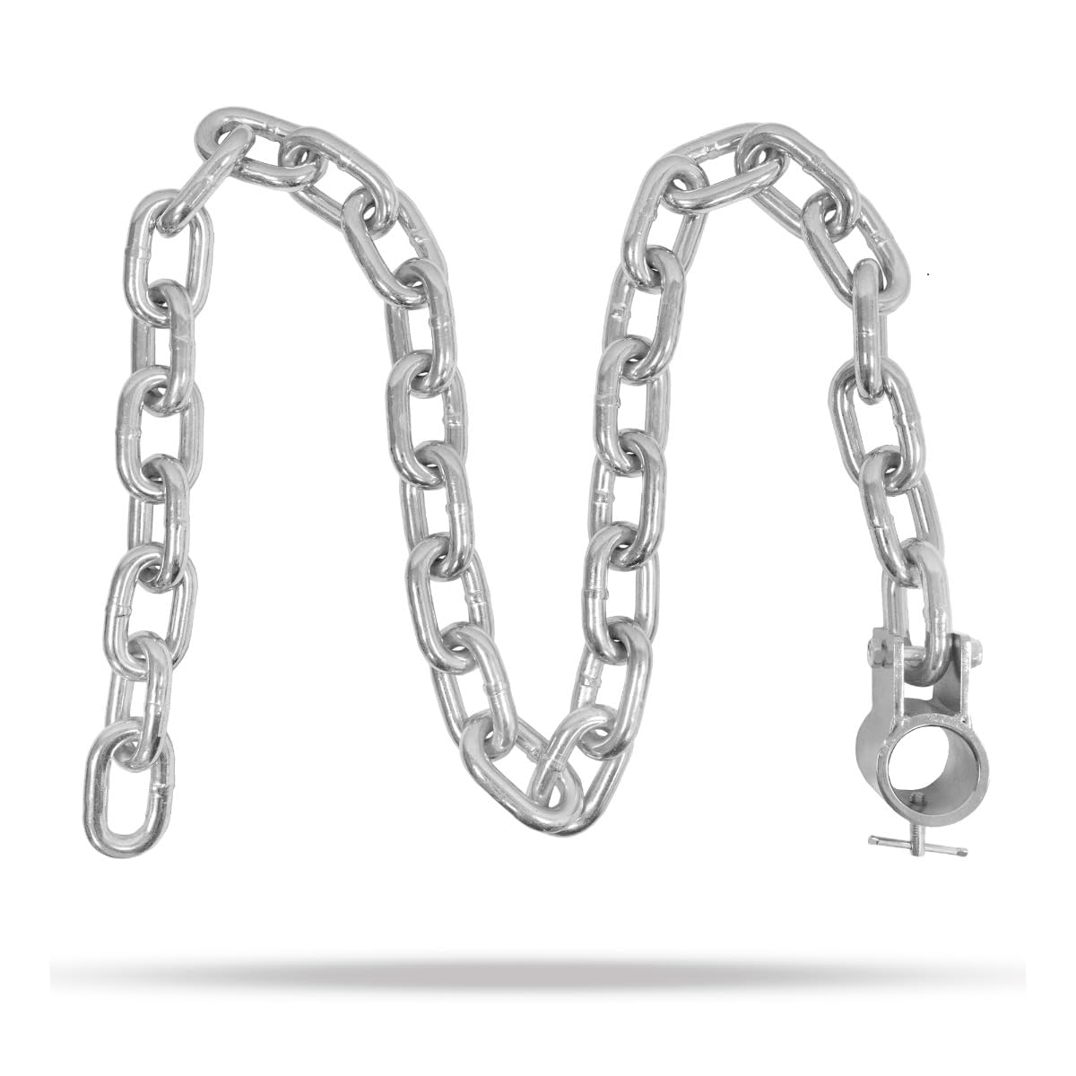 GymBeam Catena in Acciaio per Sollevamento Pesi, Steel Weight Lifting Chain, Ideale per Squat, Deadlift e Bench Press, Catena in Acciaio Saldato, 10kg, 1,8m, Aumenta la Resistenza negli Esercizi