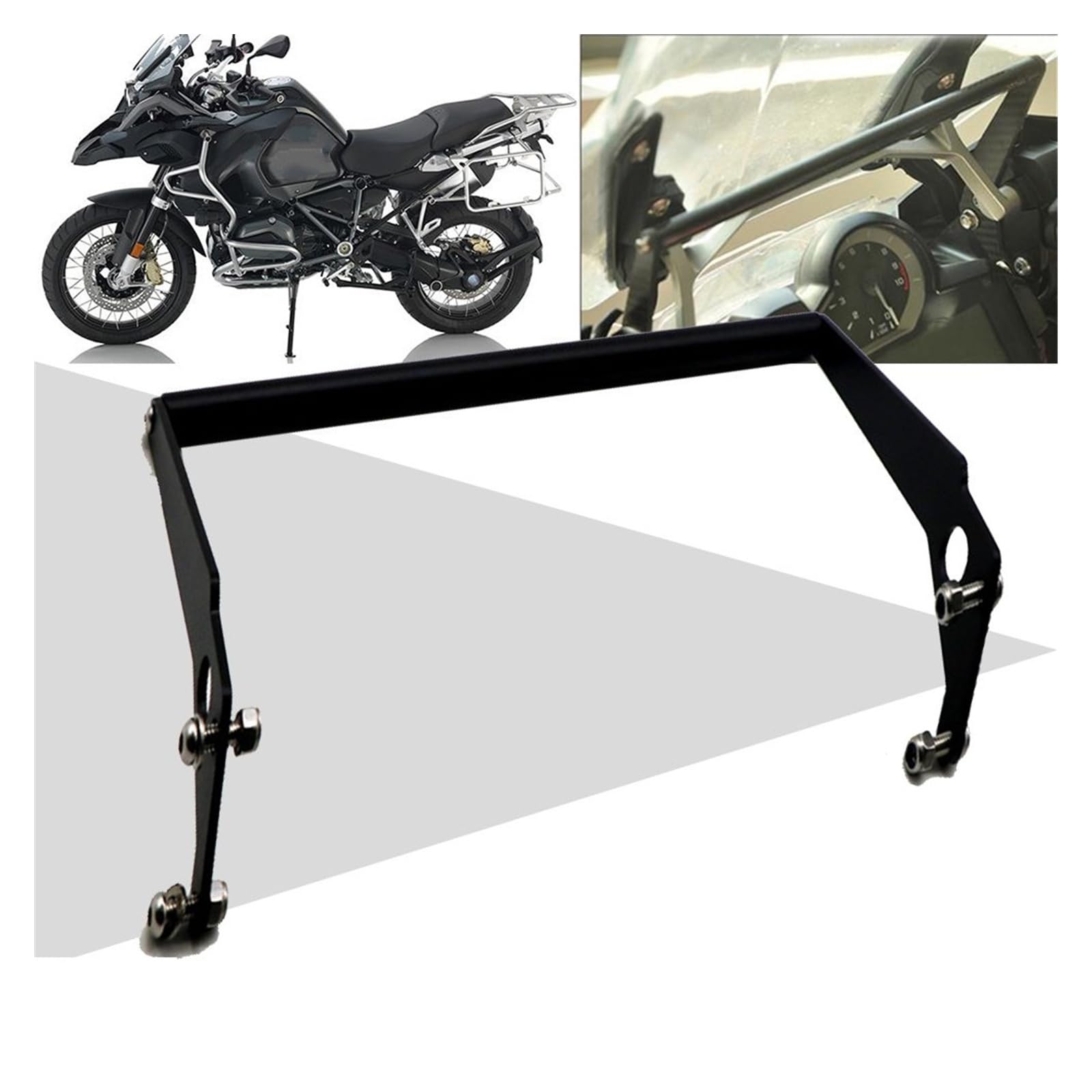 Staffa Navigazione per Manubrio Moto per BMW per R1200GS per R1250GS per Adventure Moto Supporto per Telefono Cellulare Supporto Staffa di Navigazione GPS